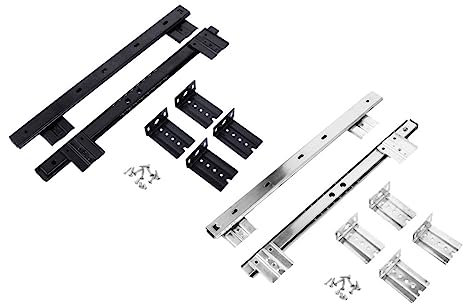 NUOBESTY 2set Keyboard Rail Drawer Slide Drawer Track and Keyboard Slide for Office Desk for Platforms and Slider Tray Usage
