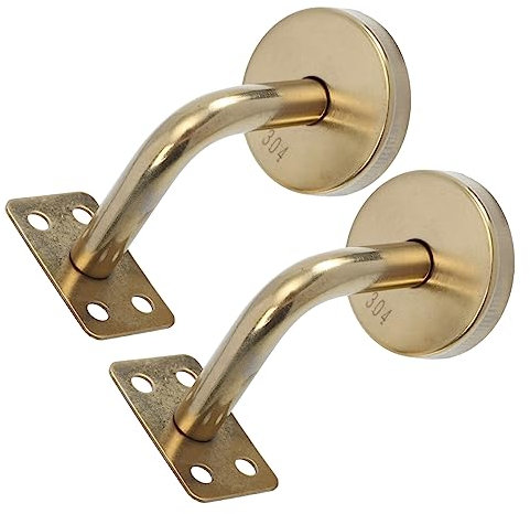 HOLIDYOYO 2pezzi Staffo Per Corrimano Scale in Acciaio Inossidabile Montato Parete Da Facile Da Installare Supporto Per Ringhiera
