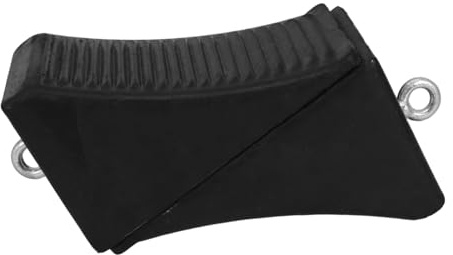 NOLITOY 2 Piezas Tapones para Ruedas De Coche con Anilla Bloqueadores De Estacionamiento Antideslizantes Tapones De Plástico Y Goma para Garaje RV Y Aparcamiento Exterior