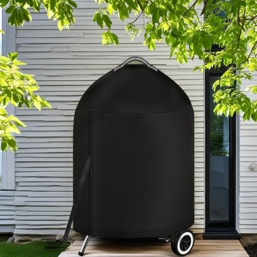 Kugelgrill-Abdeckungen, wasserdicht, staubdicht, strapazierfähig, Oxford-Rundgrill-Abdeckung für Weber 45,7 cm Holzkohlegrills 441001 und 13101004 (67 x 67 x 92 cm)