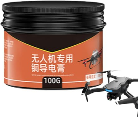 Erconsso Graisse Cuivrée, Graisse 100g Haute Température, Lubrifiant Anti-Bruit pour Équipement, Drone, Moyeux de Roue, Roulements Automobiles et Installation de Bougies d'Allumage