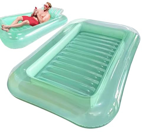 Froats Pool: Aufblasbares Stuhlbett, ergonomisches Design, zusammenklappbarer schwimmender Sitz, verstellbare Kopfstützenhalterung, Familienurlaub, für Reisen im Freien