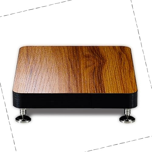 HiFi stereoskåpstativ – 1 nivåer AV-ställ för golvstående högtalare och ljudvideokomponenter, perfekt för förstärkare och Bluetooth-enheter