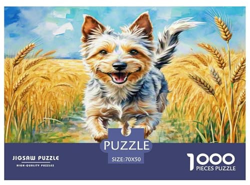 Draht Fox Terrier 1000 Teile Schwieriges Großes Puzzle Ab 14 Jahren, Teile Passen Perfekt Zusammen, Geschicklichkeitsspiel, Premium Quality, Pädagogisches 70x50cm/1000pcs