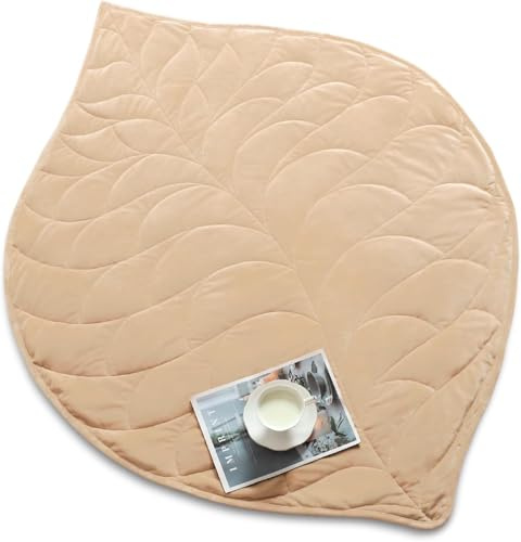 Sivio Gewichtsdecke 3,2kg Khaki 104x135cm | Kristallsamt, kuschelig & tragbar, perfekt für Reisen, Ganzjahresdecke, maschinenwaschbar
