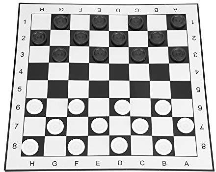 Naroote Set di Dama, Tavola Pieghevole da Gioco Internazionale di Dama con Pezzi degli Scacchi Squisiti per attività Familiari di Viaggio all'aperto Al Coperto