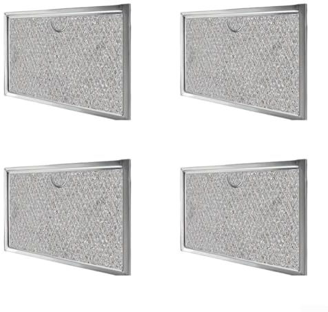 Filtro de horno de microondas de aluminio para microondas GE Diseño reutilizable de 12 capas para atrapar grasa y eficiencia de ventilación(2)