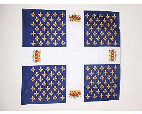 AZ FLAG - Flagge Königreich Frankreich Regiment Des Gardes Françaises 1563-1789 - 90x90 cm - Französische Infanterie Fahne 90 x 90 Cm Scheide Für Mast - Flaggen