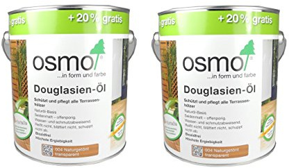 Osmo Spar-Set 2x Douglasien-Öl 004, 3l, schützendes Terrassenöl