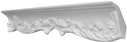 Decosa Stuckleiste G40 Giuseppina - Edle Deckenleiste in Weiß - 10 Leisten à 2 m Länge = 20 m - Zierleiste aus Styropor 55 x 85 mm - Für Decke oder Wand