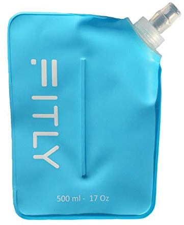 FITLY Faltbare Trinkflasche - Ideal Zum Laufen, Wandern, Radfahren - Lauf Trinkflasche Für Outdoor-Sport - Sportflasche Wandern - Wasser Flasche Für Hydration Rucksack