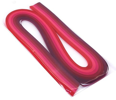 ODETOJOY Quilling-Streifen-Set mit Farbverlauf, 3 mm breit, 53,3 cm lang, 6 Farben für Quilling-Bastelarbeiten, 120 Stück, mehrfarbig