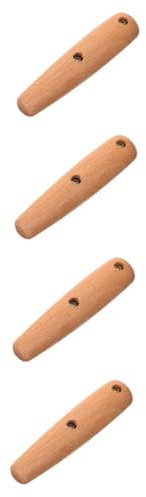 PRETYZOOM 4 Sätze Holzspatelgriff Kitchen Tools küchenwerkzeug teigschaber Holz küchen Utensil holzstiel Zubehör für Kelle Verbrühungssicherer Spachtelgriff Ersatz des Spachtelgriffs hölzern