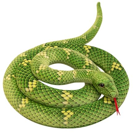 Plüschschlange, Plüschschlange, 190 cm langes Anaconda Plüschtier | Realistische Schlange Plüschtiere in Form einer Riesenschlange Streich Requisiten für Deko