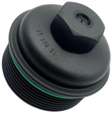 Riloer Bouchon de filtre à huile pour boîtier de filtre à huile, couvercle de boîtier de filtre à huile ABS compatible avec Buick Regal 2.4L/2.0T, 12605565 93184334