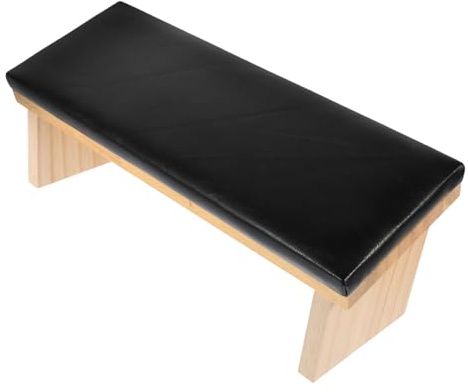 VINTORKY Nagelkissen-handauflage Aus Kunstleder Und Holz Für Maniküre Ergonomisches Design Als Armauflage Für Nägel Leicht Zu Reinigen