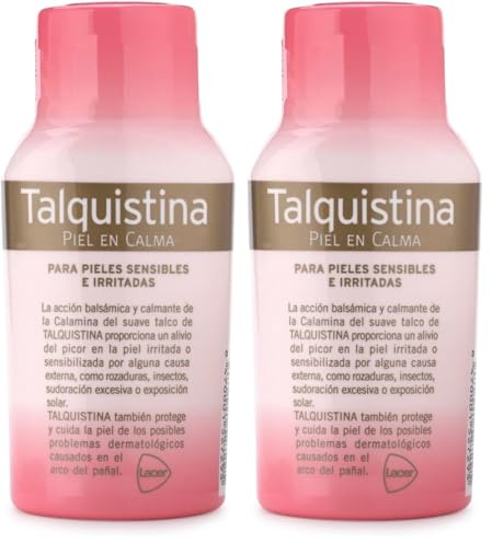 TALQUISTINA - Talco 50g, Alivia de Irritaciones y Picores del Sudor, Acción Balsámica y Calmante, Alivio Eficaz, Suave y Ligera, Fácil Absorción (Paquete de 2)