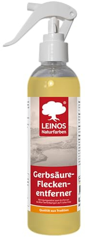 LEINOS Gerbsäureflecken Entferner 946 – 250ml Spezialreiniger für Eichenholz & Edelhölzer – entfernt dunkle Flecken & Verfärbungen durch Gerbsäure – Wasserbasiert, Biologisch Abbaubar & Farblos