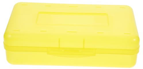 NUOBESTY Bleistiftbox Aus Kunststoff Transparentes Federmäppchen Zum Aufbewahren Von Bleistiften Und Buntstiften Leicht Und Wiederverwendbar Für Schule Und Büro