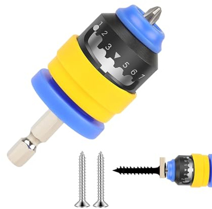 Yaztauho Portabrocas para Taladro | Adaptador Magnético de Posicionamiento con Vástago Hexagonal y 7 Niveles de Ajuste de Profundidad - Adaptador Hexagonal De Posicionamiento, Accesorio Para Taladro Y