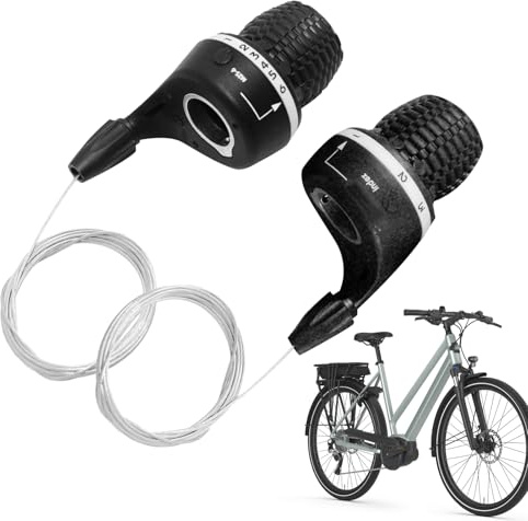 Générique Mountain Bikes Gear Shifter - Bicycles Twist Shifter 6 Speed Lever, Bike Riding Component, With Easy Handling | Shift Speed Replacement Brake Parts for Motorcycle, Road Riding, ATV, Dirt,