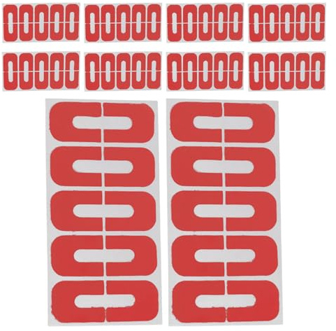 100pcs U Shape Nail Polish Barrier Sticker Red Plastic Cuticle Protectors | Disposable Spill Proof Finger Guards, for Daily Use and Creative Designs