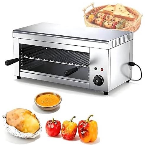 2000W kommersiell salamandergrill, elektrisk osmältare, osmältargrill, väggmonterad salamandergrill, justerbar bänkskiva, stekgrillar för hem, hotell och restauranger