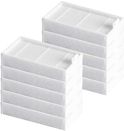 Parkomm Ersatz Hepa Filter für iLife V3, V3S, V3S Pro, V5, V5S, V5S Pro Roboter-Staubsauger, Zubehör für iLife Robotic Vacuum, 10 Stück