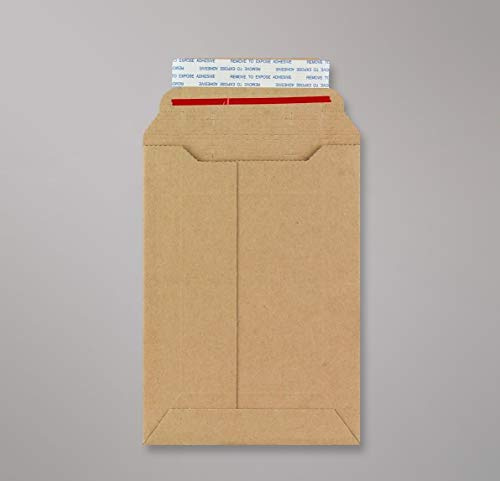 Cardboard Envelopes/Book Mailers: Self Seal Strip A6 C6 50 / Pack - 185 x 125mm