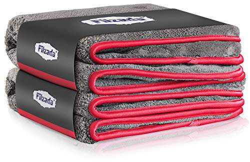 Filzada® 2X Mikrofasertuch Auto Lackschonend 40x40cm - Poliertücher Profi