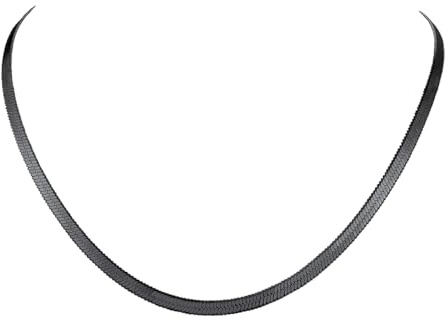 FindChic Damen Choker Halskette 32cm 38cm 46cm Silber Rosegold Schwarz Vergoldet Schmuckbox für Mutter Freundin