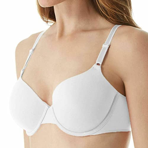 New Ladies Women's Beauform T-Shirt Full Cup Coverage Bra Size 32A-40E (B, White, 40)