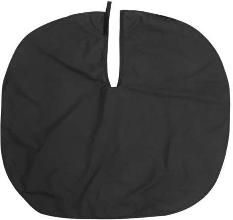 SOLUSTRE Schwarz Make- Up Cape Haar Farbstoff Umhang Anself Kurze Haare Cape Friseur Salon Schürze Haar Tuch für Barbershop Wasserdicht Shampoo Tuch