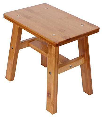 KIKYO Kinderhocker, Kindersitz Mehrzweck Geeignet für Schlafzimmer, Garten,(Small Square Stool)