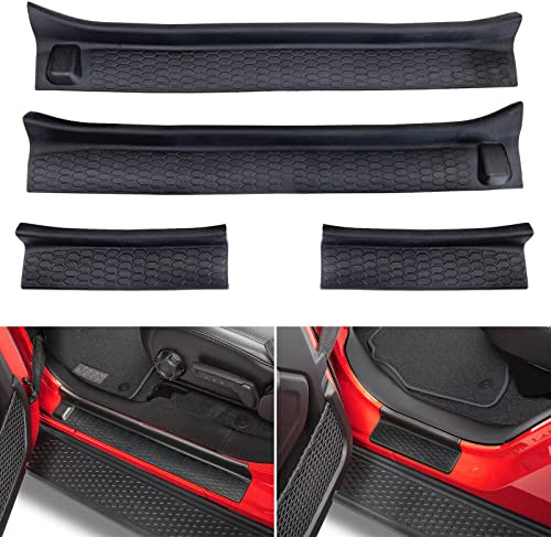 TDHLW Protezioni per battitacco Protezioni per Ingresso Porta per Jeep Wrangler JL JLU Gladiator JT 4 Porte 2018-2021, Accessori Esterni