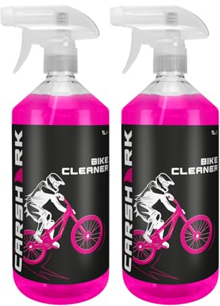 CARSHARK Bike Cleaner 2 x 1 Litre, Suitable for All Types of Bikes