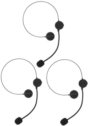 KOMBIUDA Microfono Per Finta Cuffia Da Cosplay Confezione Da 3 Accessorio Per Feste in Maschera Per Ragazzi Ragazze E Adulti
