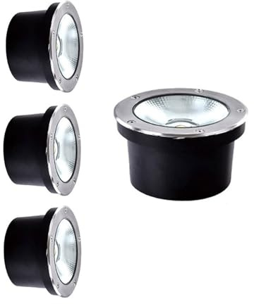 4PCS Spot Exterieur - 20W Spots LED Encastrables Au Sol, Lumières De Chemin Encastrées Étanches IP67, Lumière De Paysage De Décoration Extérieure LED/pour L'extérieur/umière De Cour Enterrée ( Color :