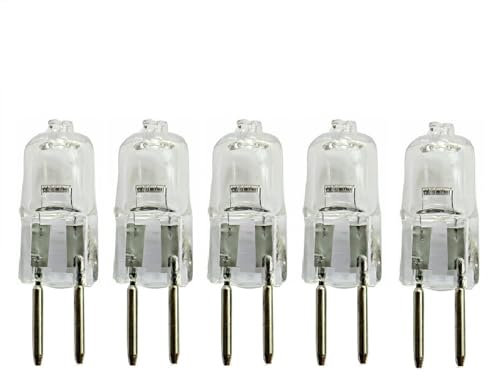 DLEDMOP 5PCS Halogen Light Bulbs GY6.35 Bi-pin Base JC Type 12V 50W 70W 35W Warm White 2700K Accent Puck Light Clear Glass Bulb for Desk Lamp,70W