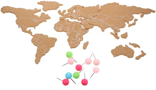 Cosmo Weltkarte Aus Kork Selbstklebende Pinnwand Wanddekoration Weltkarte Zum Pinnen FüR Reiseziele Und Zuhause