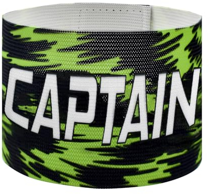 VerteLife Unisex Fußball Kapitänsbinde Klassische Spielführerbinde Einstellbar Armbinde Elastisch ArmbandSportmannschaften Zubehör für Jugendliche & Erwachsene - Dschungel Stil