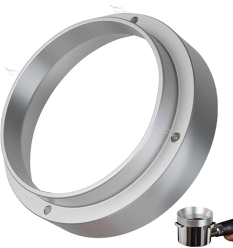 Espresso Dosing Funnel,Magnetic Replacement Funnels,Ring Coffee Accessories | Aluminium 58mm Universal Fit, Magnetic Seal Stops Mess, Essential Funnel Brewing Tool for Barista, Home & Cafe
