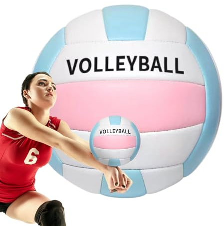 Beachvolleyball - Offizielle Größe 5 Weicher Trainingsball, Teenager Training Volleyball, Verschleißfestes PU-Leder, Ideal für Jugendliche, Anfänger | Indoor, Outdoor, Sand, Schule, Parkgebrauch