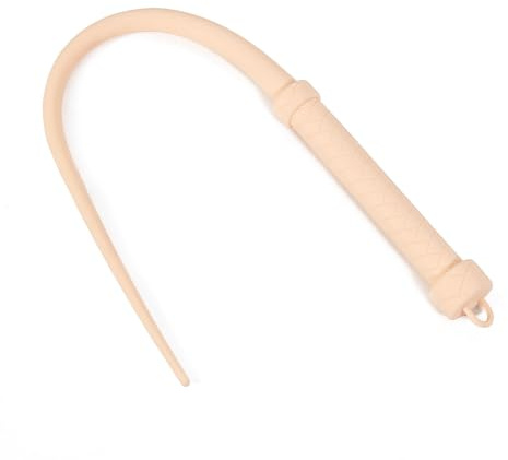 Youxclian Silikon Peitsche,SM Bondage Gerte Reitgerte Lederpeitsche Hochwertiges Flogger mit Hängenden Ring Cosplay Zubehör für BDSM Sex-Spielzeug Erotik Für Frauen Männer(Hautfarbe)