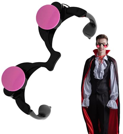 Yulokdwi Rote LED-Brille Mit Leuchtenden Augen, Leuchtende Augen Halloween, Party Brille Clownbrillen Kostüm Für Cosplay, Bar, Discos, Ravepartys,Club, Weihnachten, Halloween