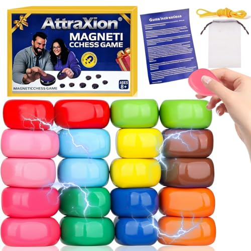 EduPlayte Juguetes de Imán Interesantes para Niños, 20 Juguetes Magnéticos con Cuerda, en Ferrite Multicolor, Juguetes Educativos Portátiles para el Desarrollo, Ideal para el Hogar y Viajes