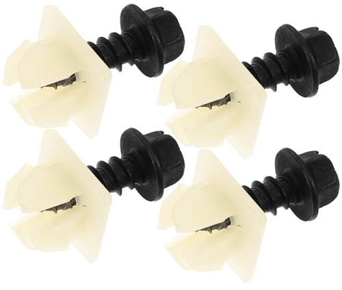 Healvian Kit di Montaggio Targa Auto 8 Viti di Fissaggio e Clip in Nylon Resistenti Accessori per Fissaggio Telaio Targa Facile Installazione e Smontaggio per Uso