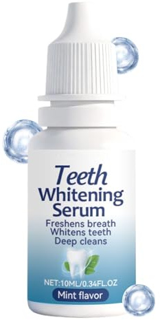 JINGLING Produits de blanchiment des dents | Liquide de nettoyage immédiat | 10 ml de gel pour apaiser les dents sans sensibilité – Pour adultes, femmes, famille, voyage, nuit, matin, fête, mariage