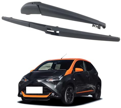 Heckscheibenwischer-Set für Toyota Aygo 2014-2025 OE: 85241-0H030/852410H030/85241 0H030, Hinten Wischerarm mit Wischerblatt Heckscheibenwischerarm und -Blatt