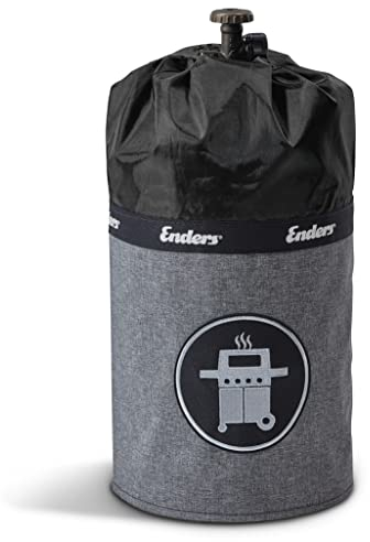 Enders Gasflaschenhülle Style Black 5115, Gasflasche Grill-Abdeckung 5 kg, Keine Rostränder durch Silikonfüße, feuerfest, UV-Schutz